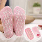 Hypoallergenic Soft Mild Nourishing Gel Heel Socks for Delicate Foot Skin All-Night Foot Care