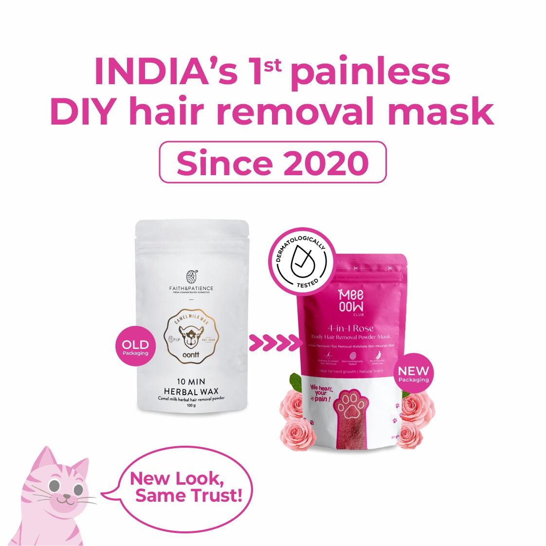 4-in-1 Body Hair Removal Wax Powder Mask