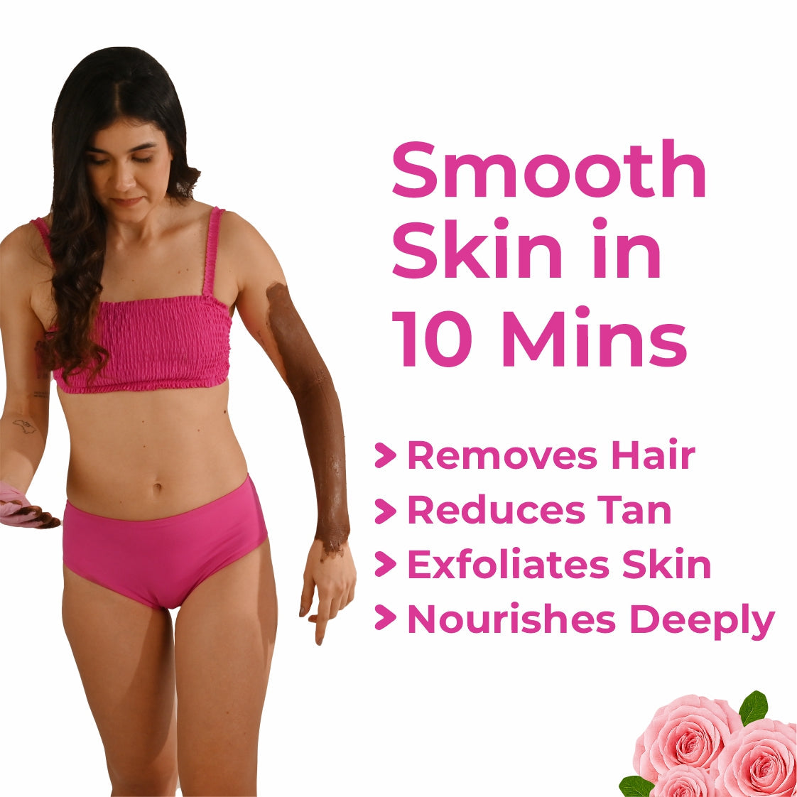 4-in-1 Body Hair Removal Wax Powder Mask