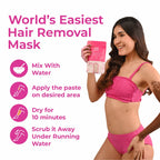 4-in-1 Body Hair Removal Wax Powder Mask