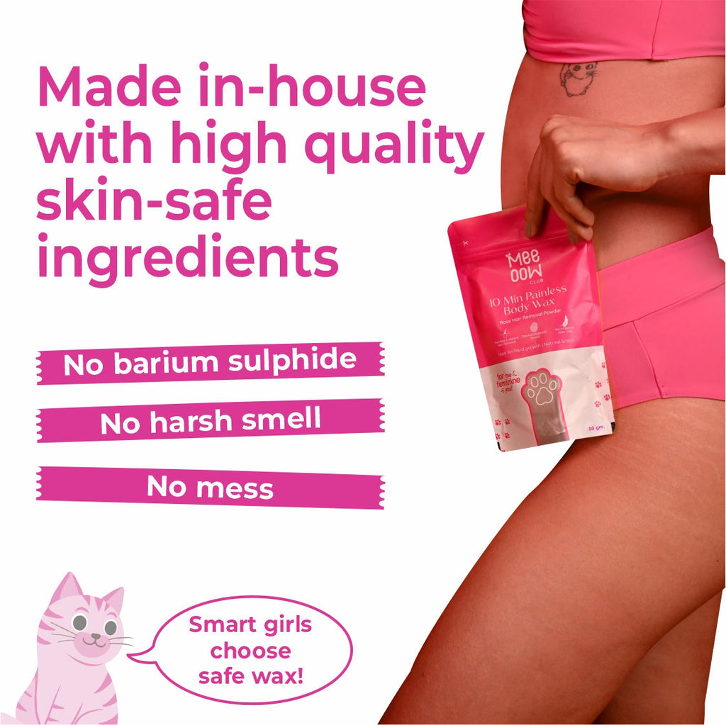 4-in-1 Body Hair Removal Wax Powder Mask