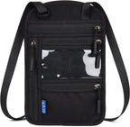 Travel Neck Wallet / Passport Holder – RFID Blocking Crossbody Pouch
