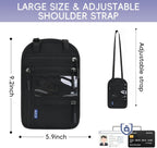Travel Neck Wallet / Passport Holder – RFID Blocking Crossbody Pouch