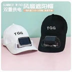 Solar Fan Cap Sports and Outdoor