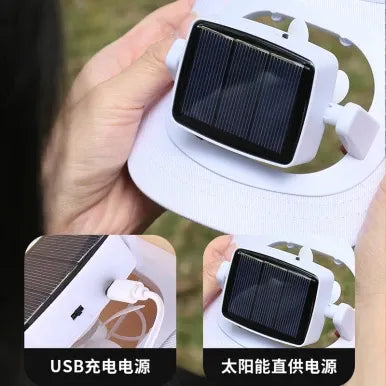 Solar Fan Cap Sports and Outdoor