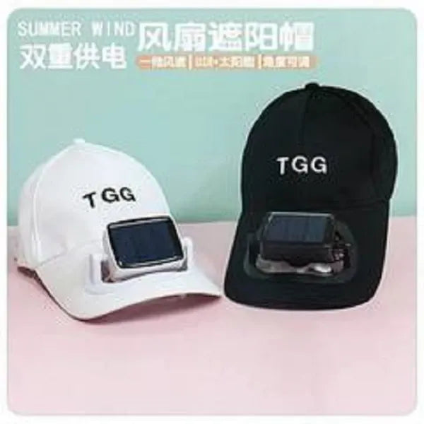 Solar Fan Cap Sports and Outdoor