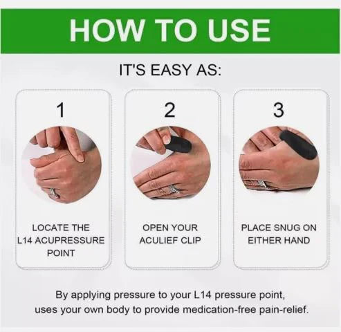 Sugar Control LI4 Acupressure Point Clip (Magnetic)